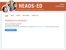 Tablet Screenshot of heads-ed.com